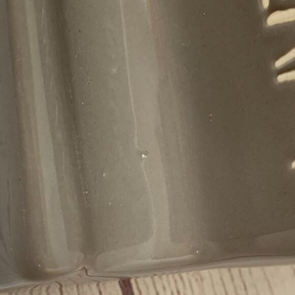 Rae Dunn Gray Pencil and Business Card Holder with DREAM Rainbow Detail 4 3/4"H - Picture 9 of 10